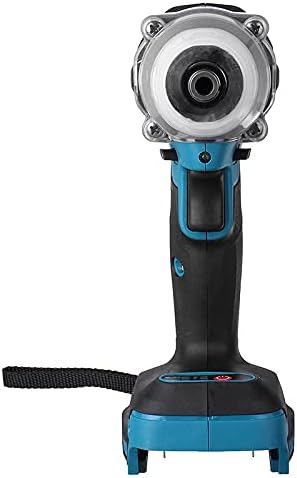 Chave de impacto elétrica com bateria de lítio e acessórios.