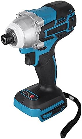 Chave de impacto elétrica com bateria de lítio e acessórios.