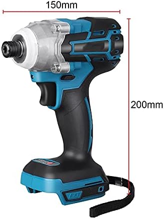 Chave de impacto elétrica com bateria de lítio e acessórios.