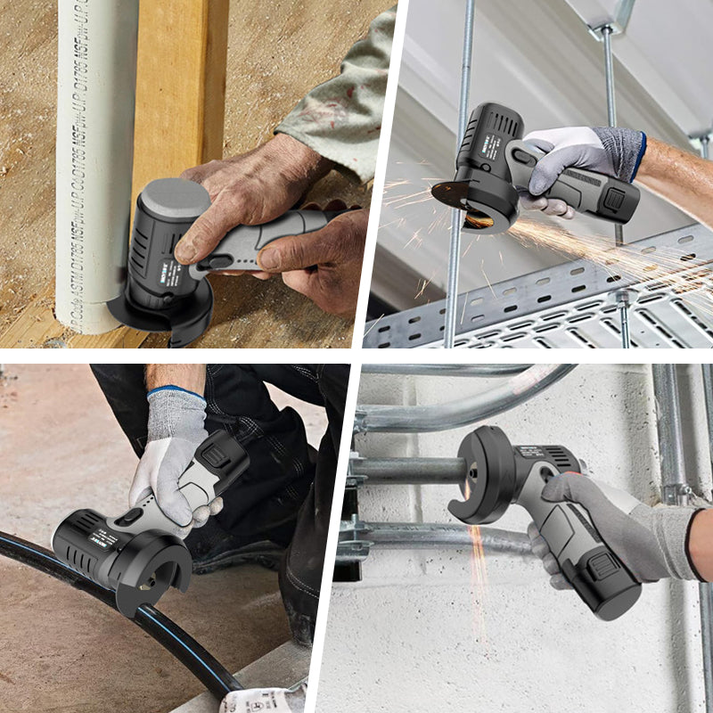 Esmerilhadeira angular mini de 12V com disco de corte